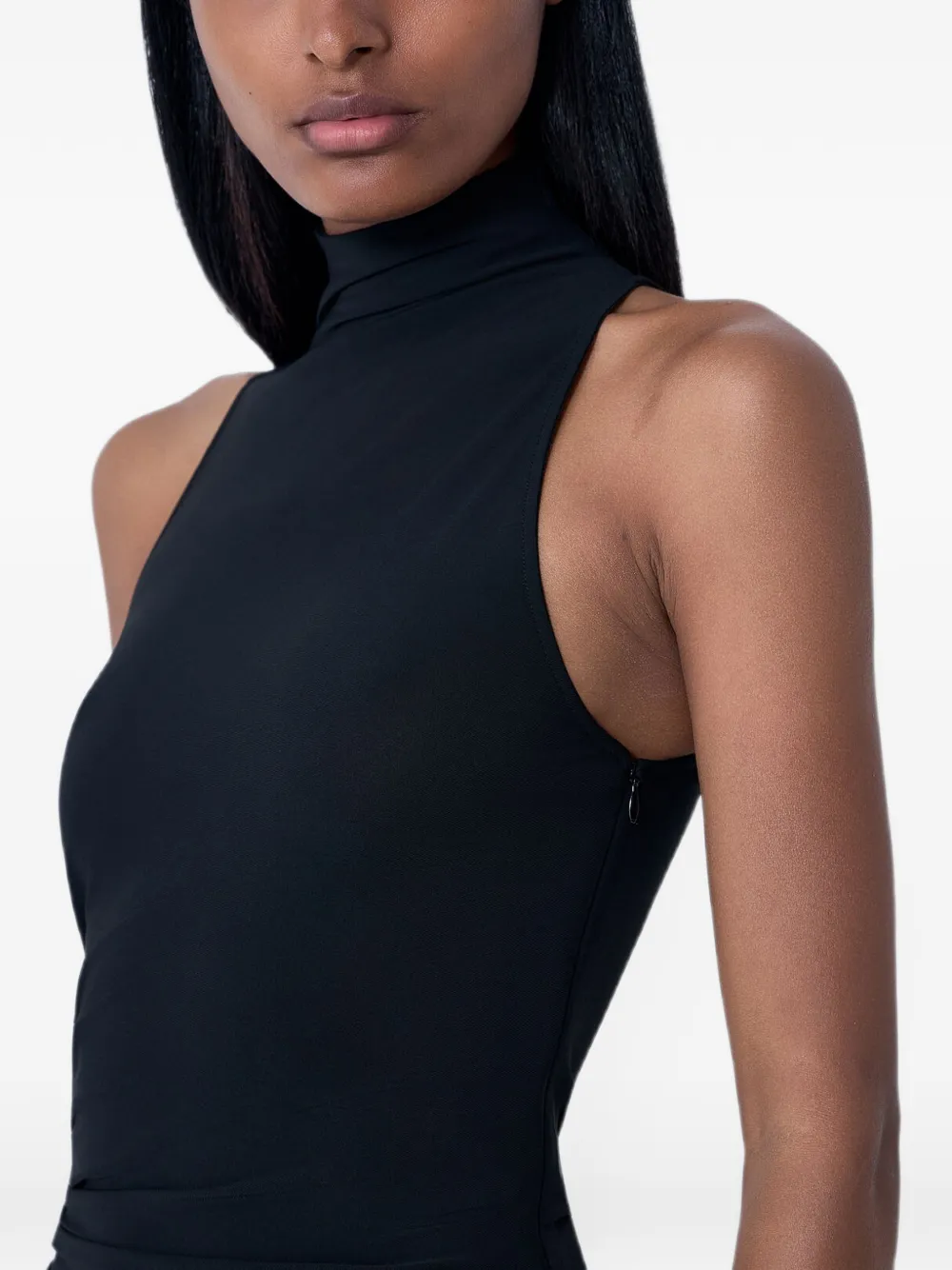 Jacquemus The Piazza asymmetrische jurk Zwart