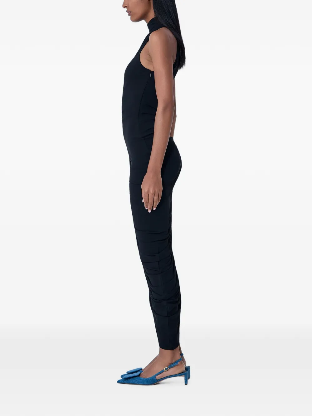 Jacquemus The Piazza asymmetrische jurk Zwart