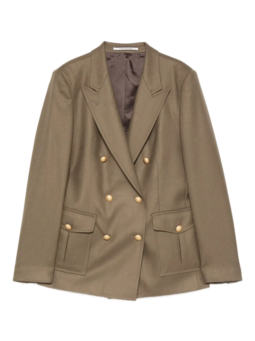 Tagliatore double-breasted jacket Groen