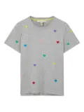 Mira Mikati heart cotton t-shirt - Grey