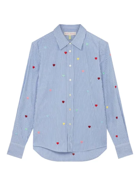 Mira Mikati striped heart shirt