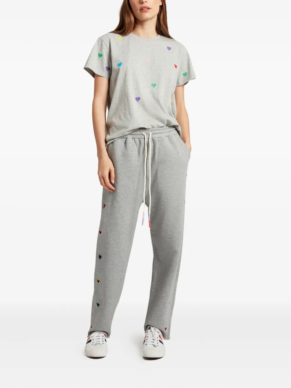 Mira Mikati heart-detail track pants - Grijs