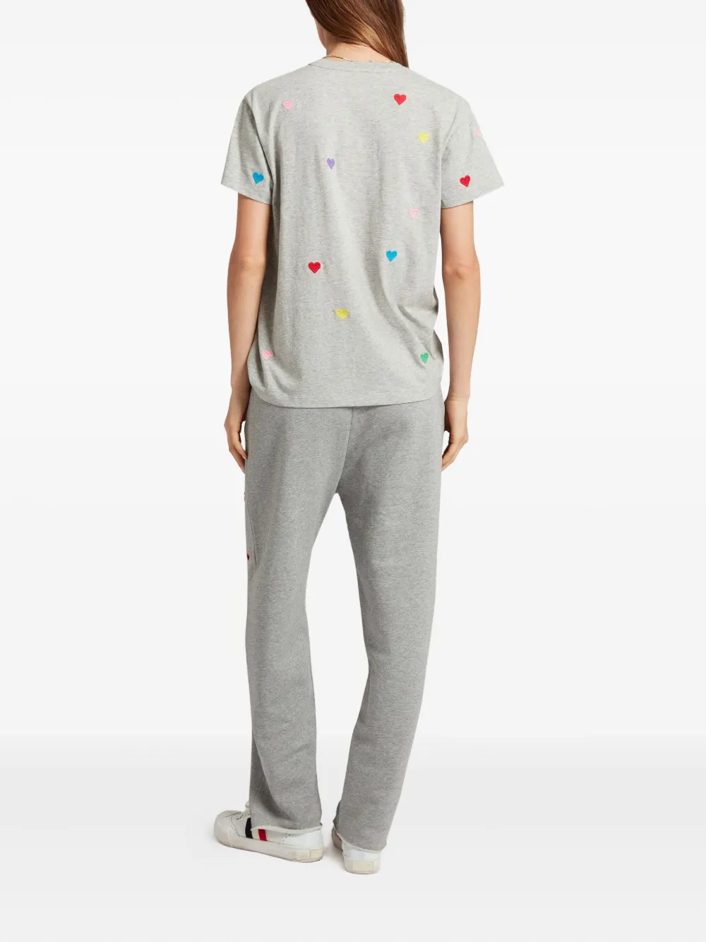Mira Mikati Heart-detail Track Pants In Gray
