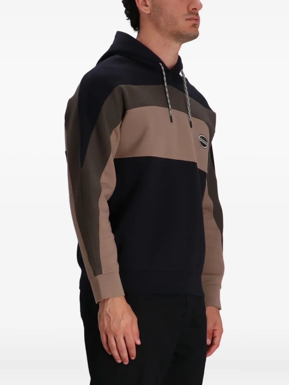 Emporio Armani Hoodie met logo Zwart