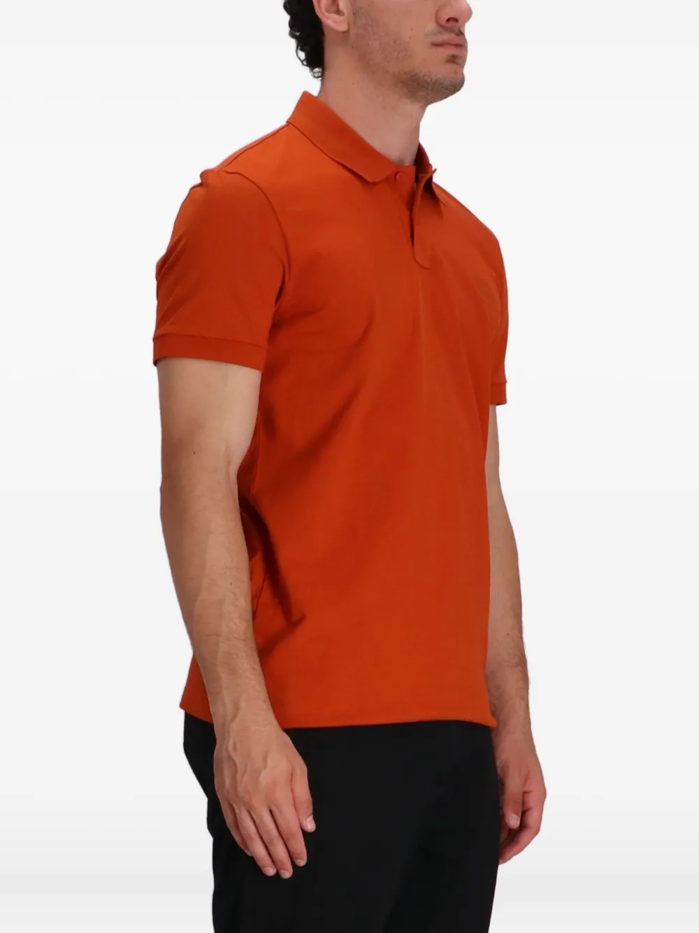 BOSS Poloshirt met korte mouwen en logo Oranje