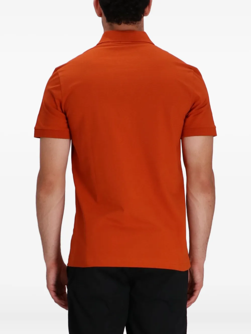 BOSS Poloshirt met korte mouwen en logo Oranje