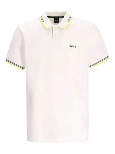 BOSS tipped-collar polo shirt