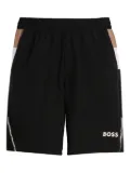 BOSS panelled elastic-waist shorts - Black