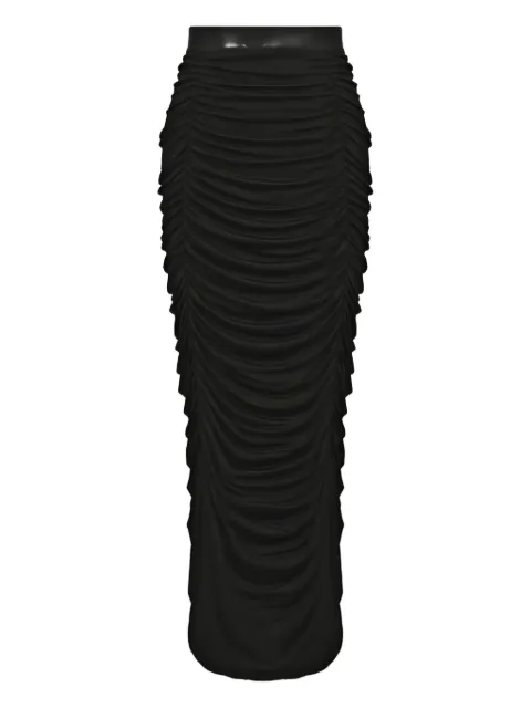 Isabel Benenato falda midi fruncida