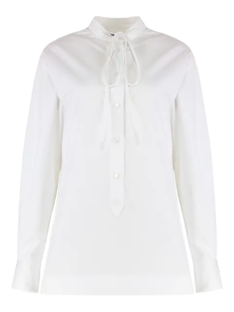 Gucci tie-neck poplin shirt