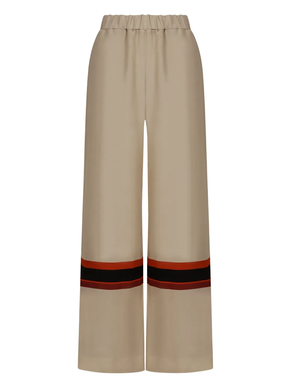 Sofia stripe-detail wide-leg trousers