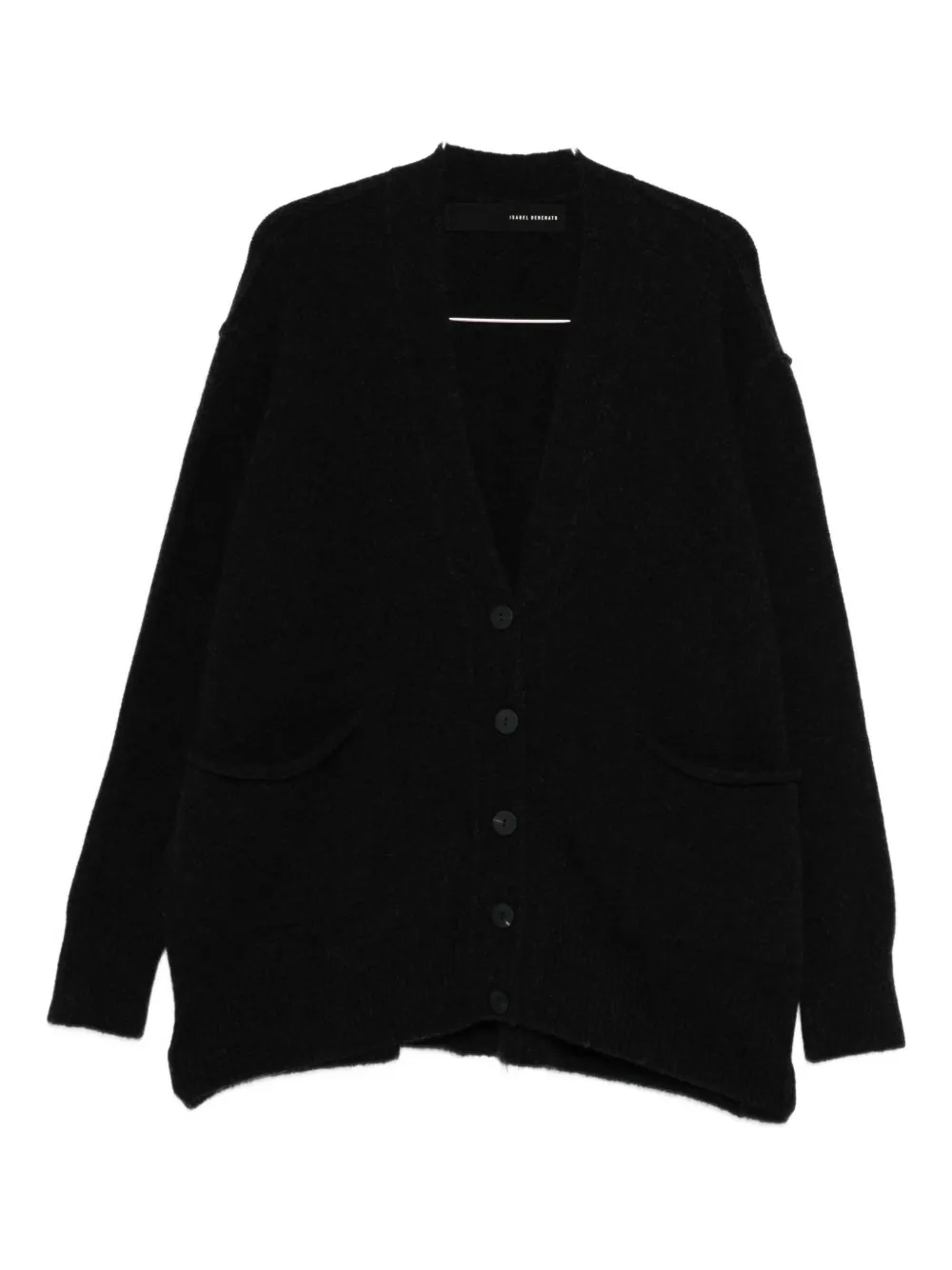 Isabel Benenato Buttoned-front Cardigan In Black