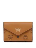 MCM Aren tri-fold wallet - Brown