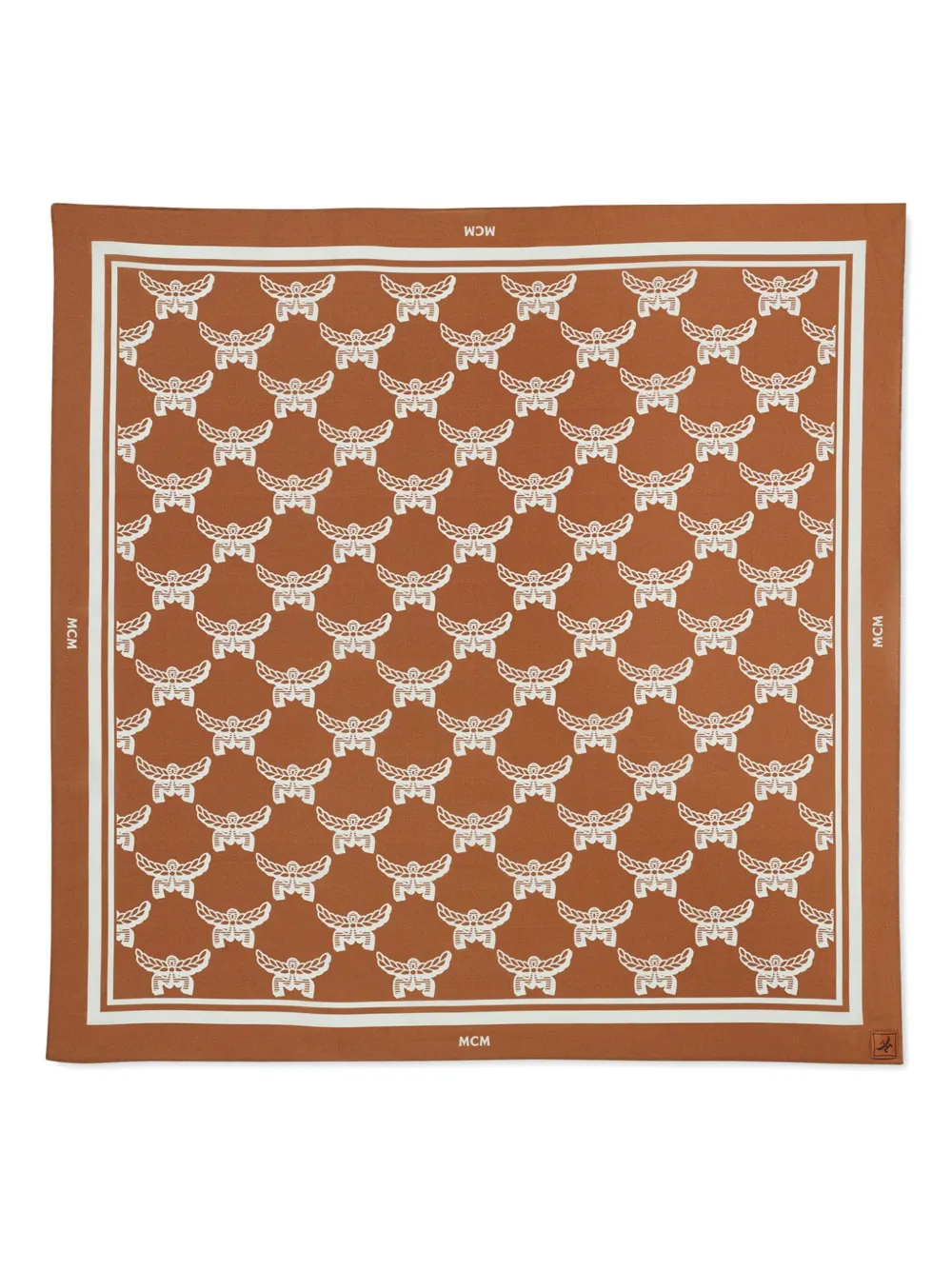 MCM monogram bandana scarf Bruin