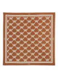 MCM monogram bandana scarf - Brown