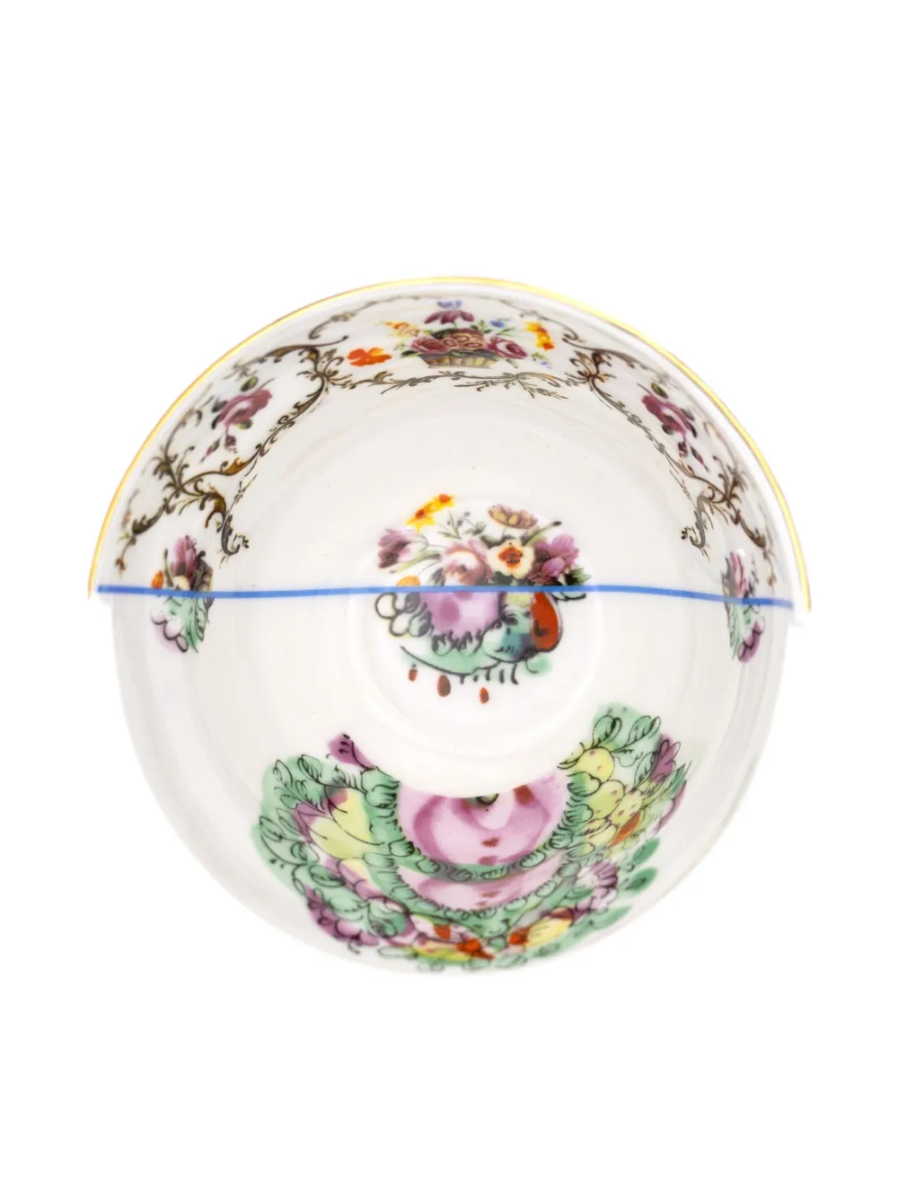 Seletti Hybrid Irene Floral-patterned Bowl (set Of Two) In Multi