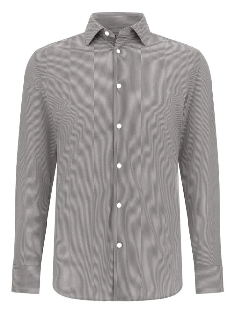 Boggi Milano tokyo-collar striped shirt