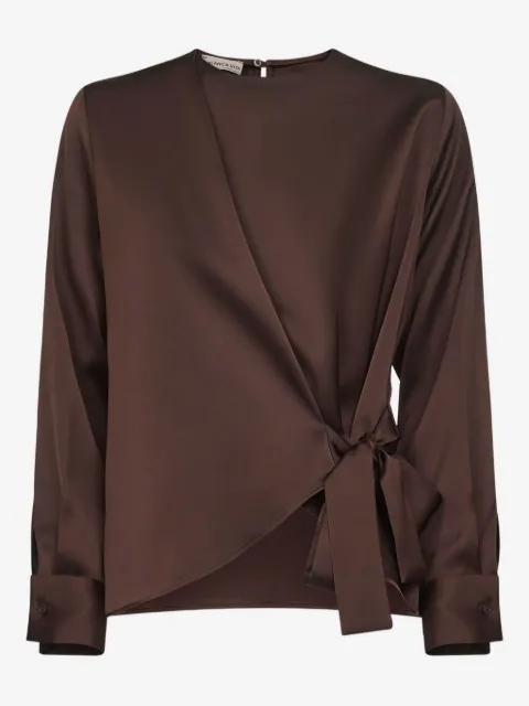 Blanca Vita wrap-front asymmetric top