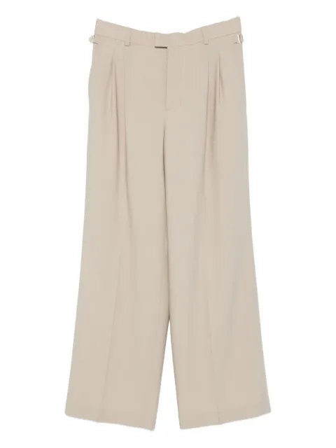AMI Paris pleated wide-leg trousers