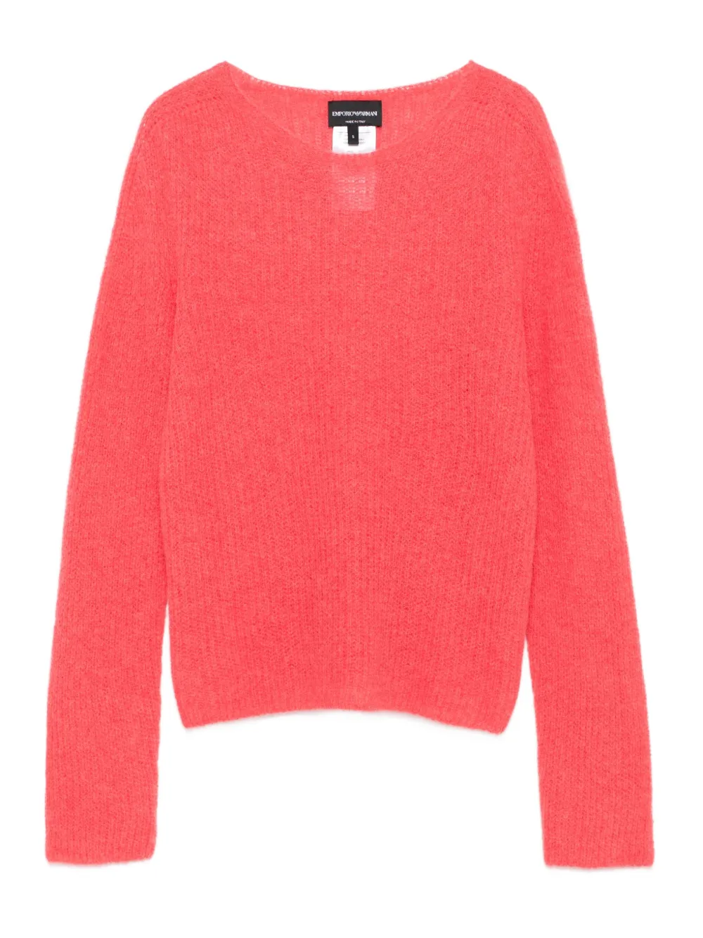 Emporio Armani Round-neck Sweater In Red