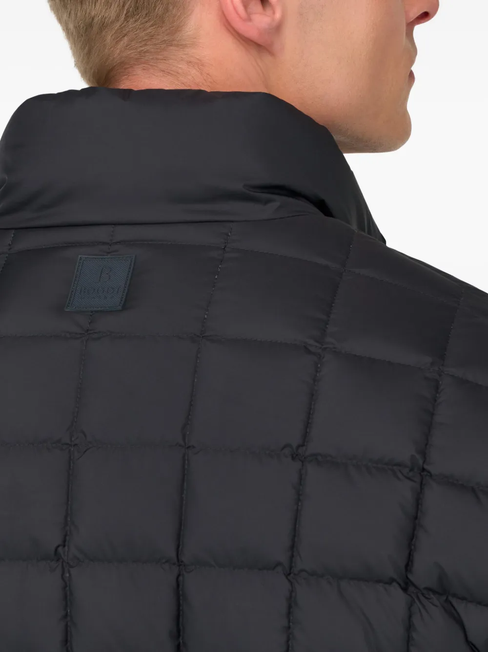 Boggi Milano Gewatteerd bomberjack met ganzendons Blauw