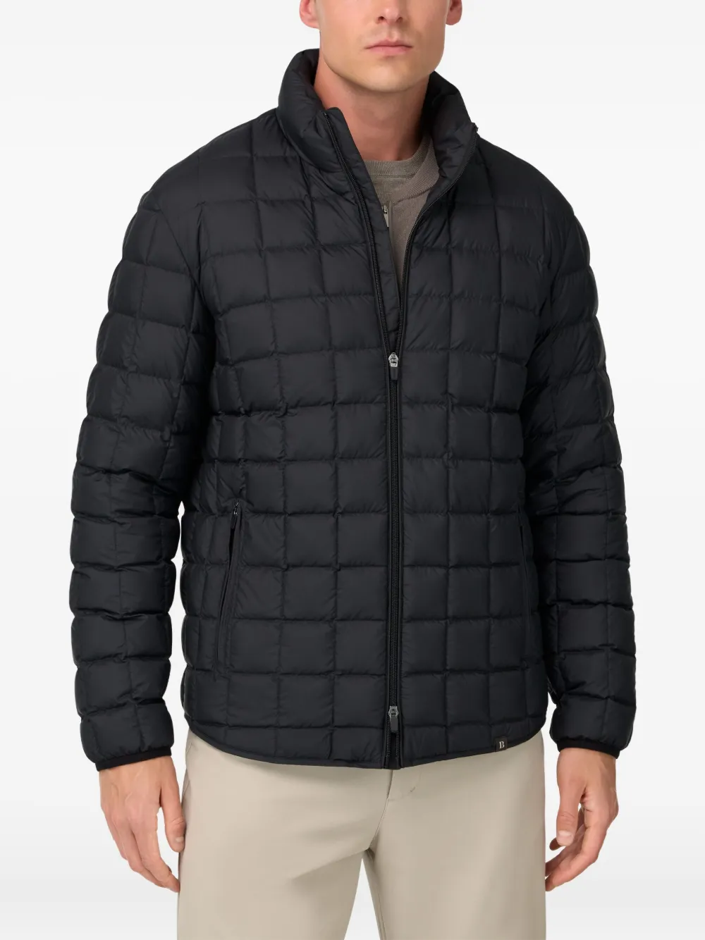 Boggi Milano Gewatteerd bomberjack met ganzendons Blauw