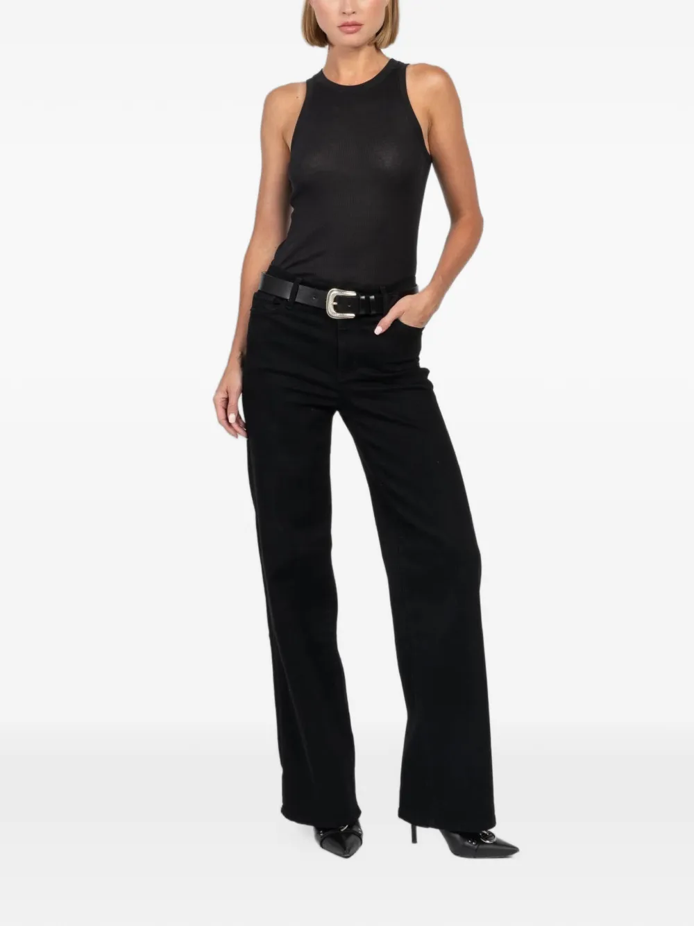 FRAME Le Slim wide-leg jeans - Zwart