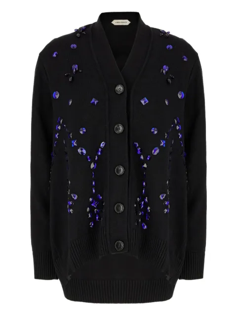 Alberta Ferretti crystal-embellished cardigan