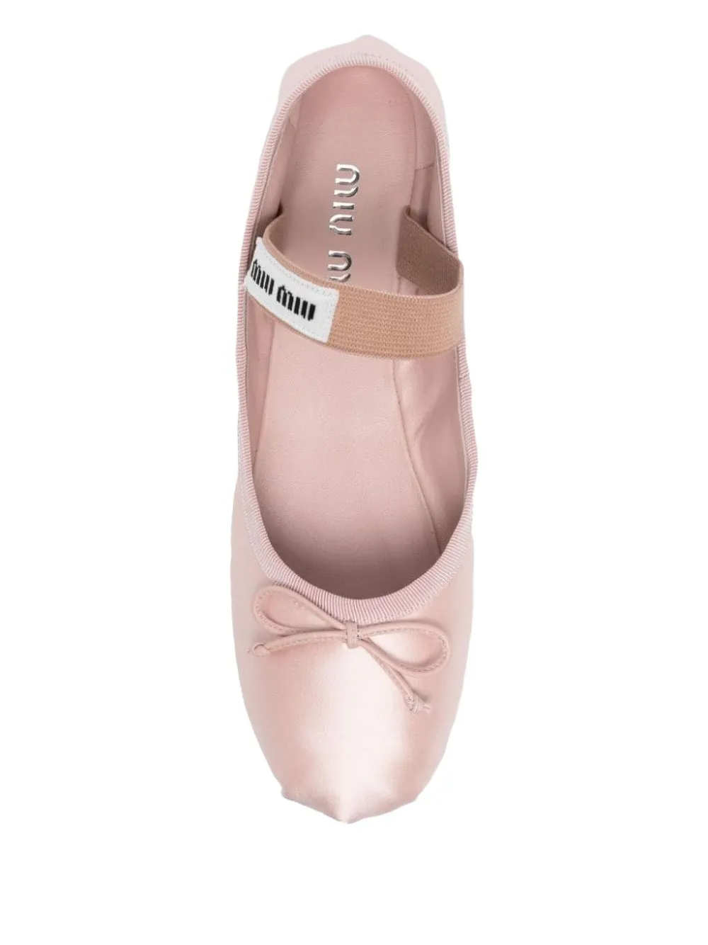 Miu Ballerina's met elastische strik Roze