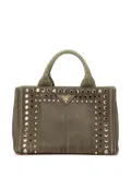 Prada Pre-Owned 2013-2025 Small Canvas Canapa Bijoux satchel - Green