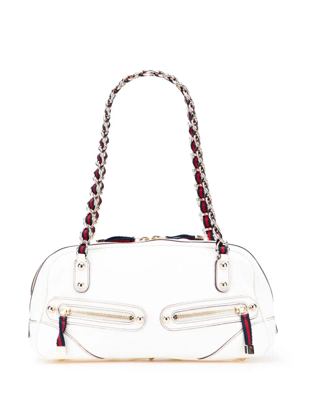 2000-2015 Small Leather Web Capri shoulder bag