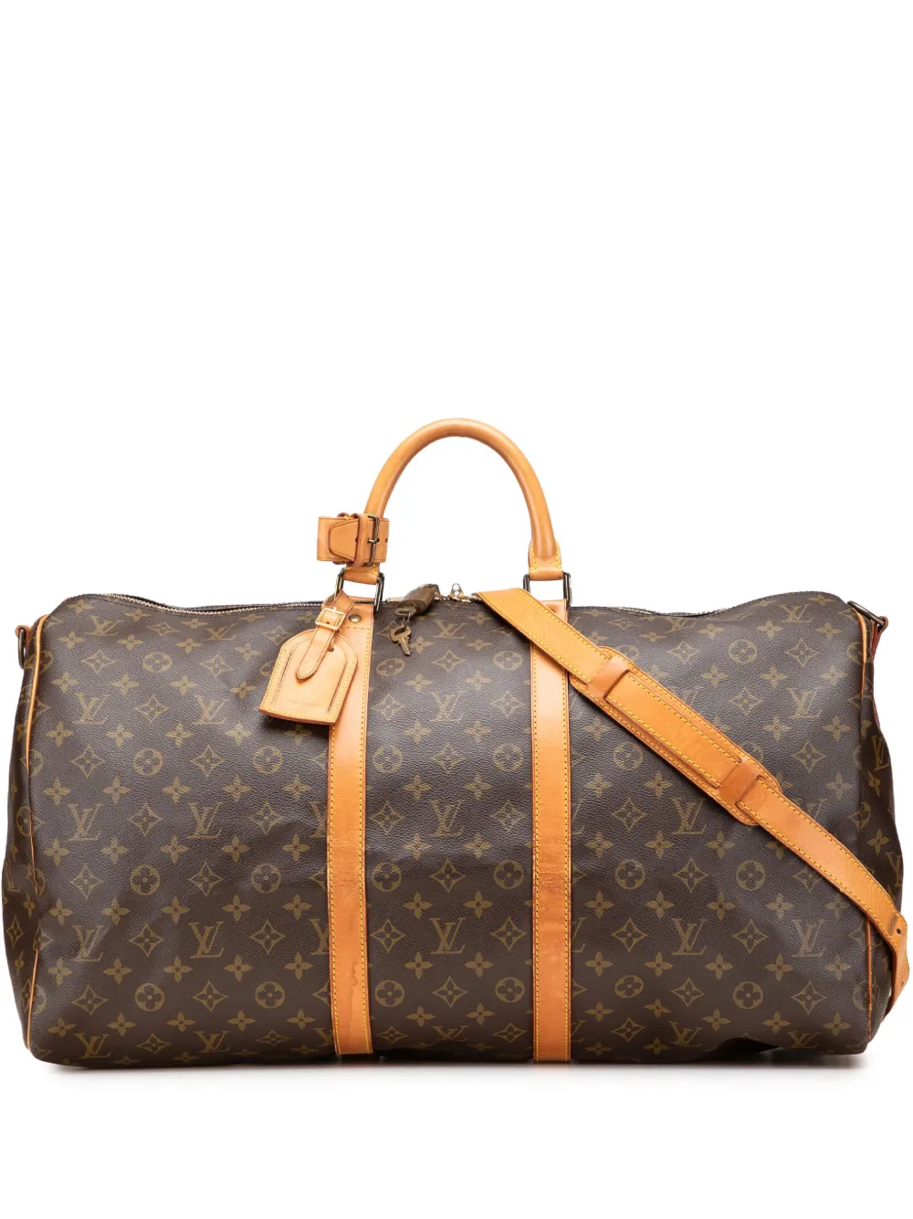 Louis Vuitton Pre-Owned 1990 Monogram Keepall Bandouliere 55 travel bag | Brown | Image 1