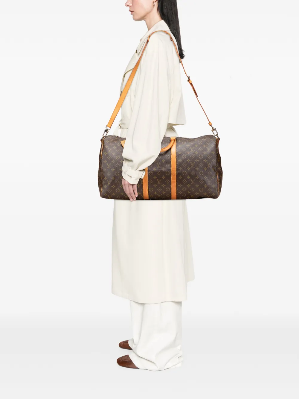 Louis Vuitton Pre-Owned 1990 Monogram Keepall Bandouliere 55 travel bag | Pre-Owned | Image 2