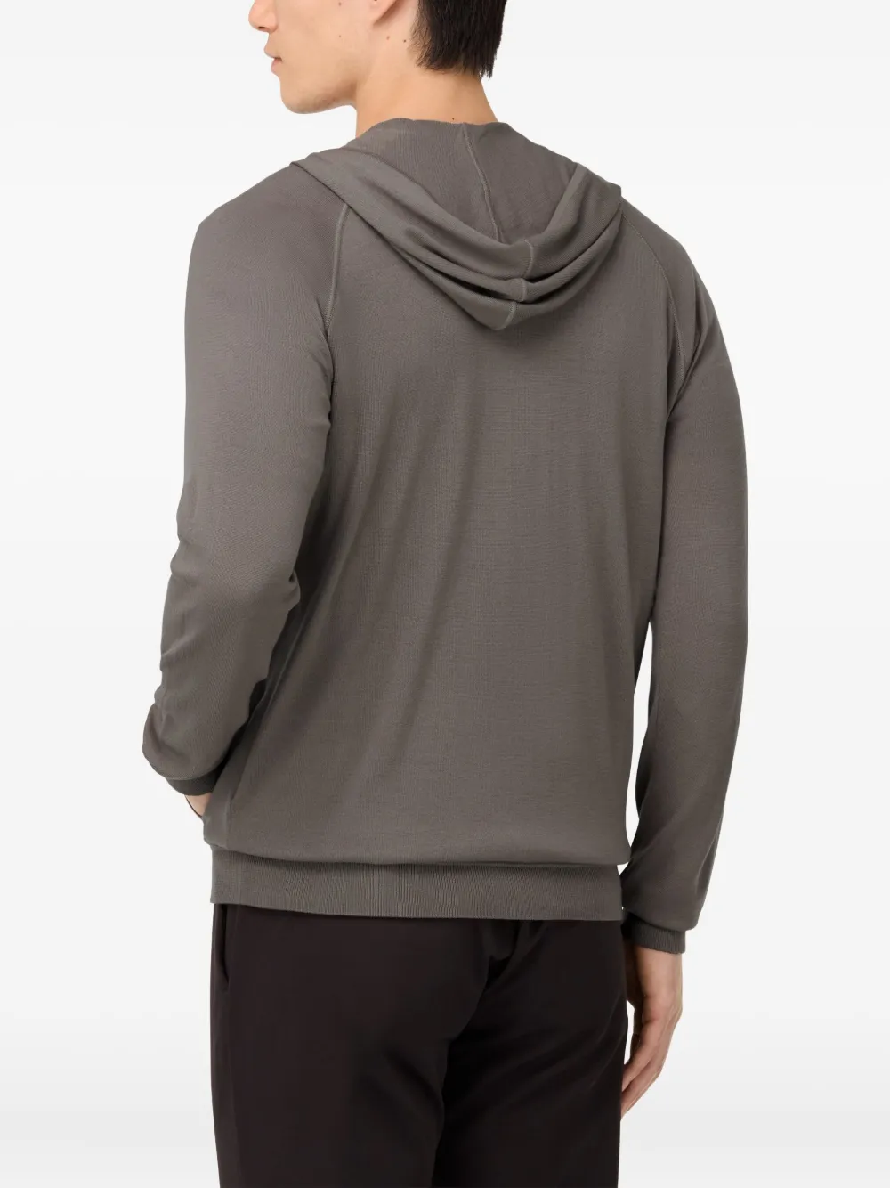 Boggi Milano Zip-up Hoodie In Gray