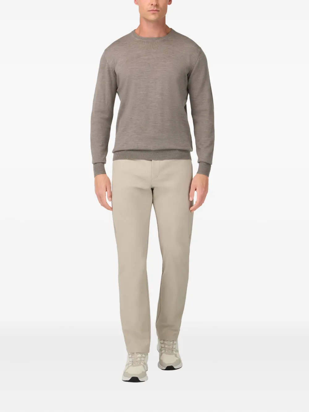 Boggi Milano Trui met ronde hals - Beige