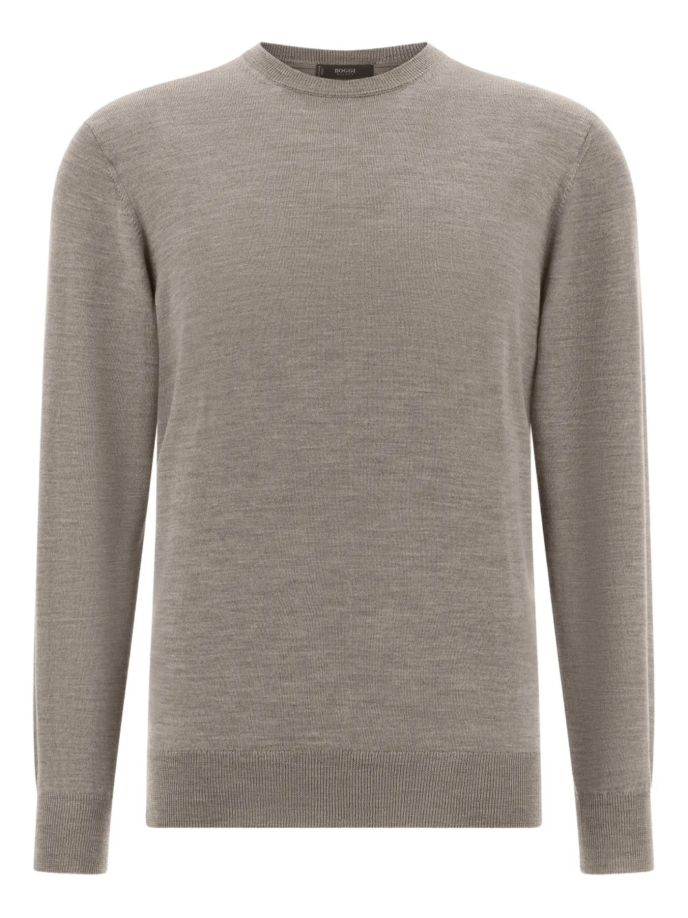 Boggi Milano Crew-neck Sweater In Brown