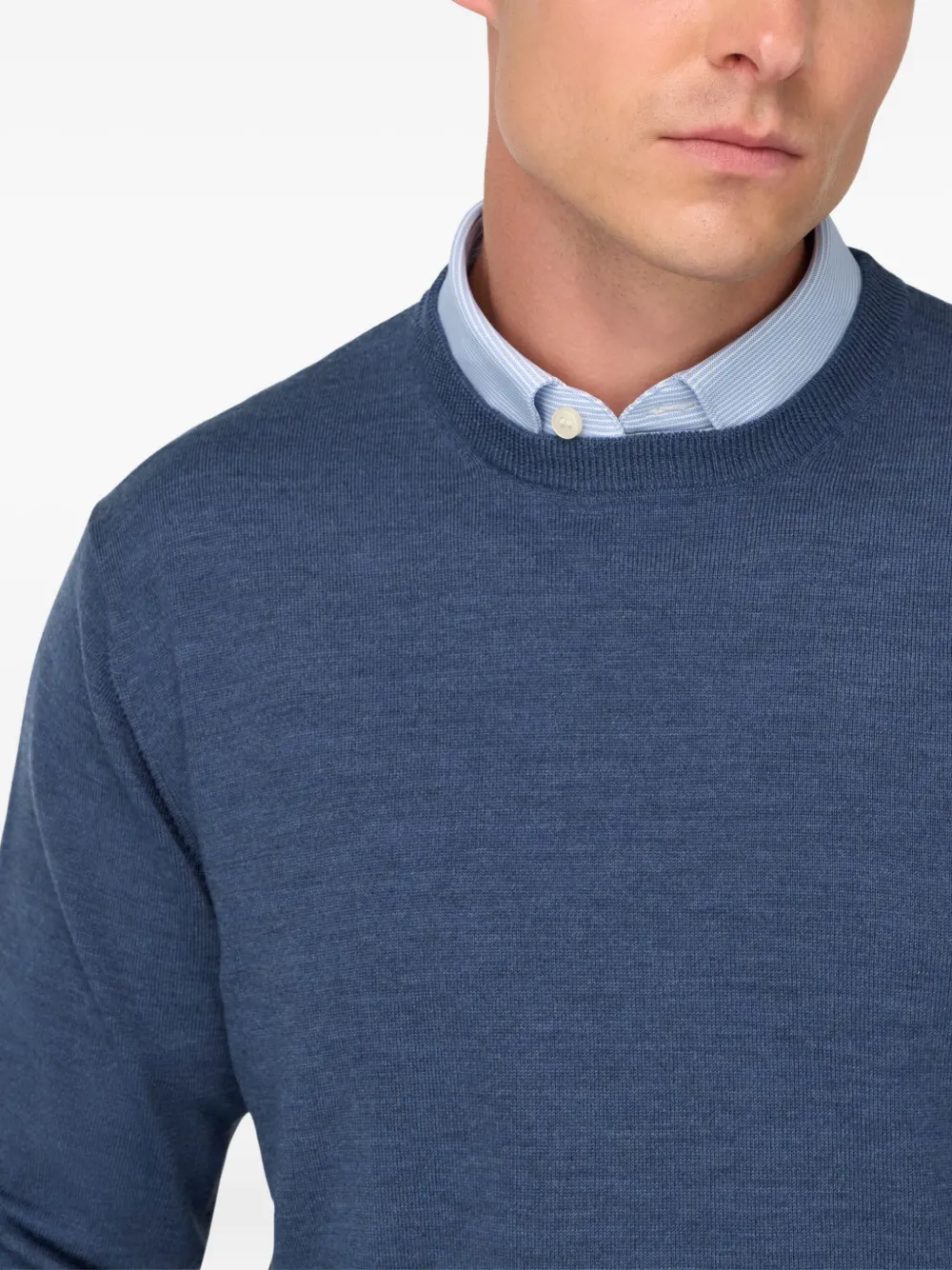 Boggi Milano Crew-neck Sweater In Blue