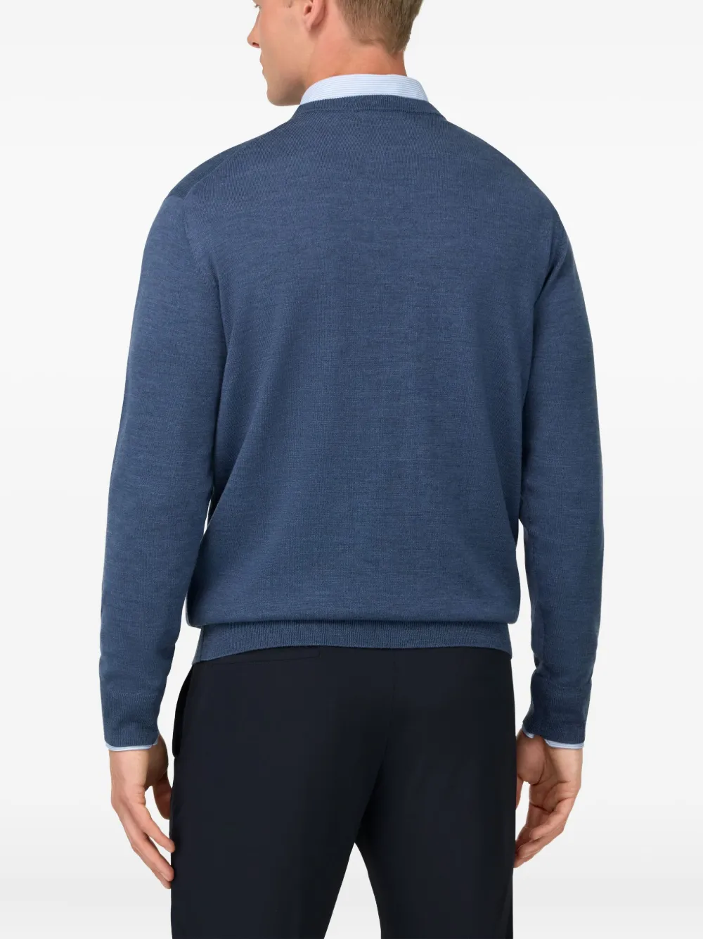 Boggi Milano Crew-neck Sweater In Blue