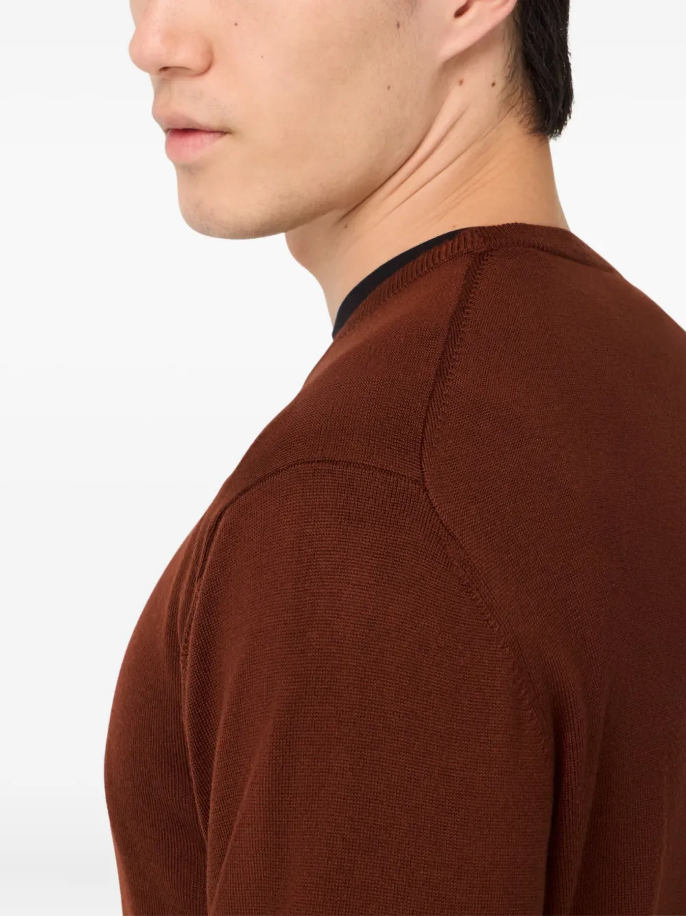 Boggi Milano Trui met ronde hals Rood