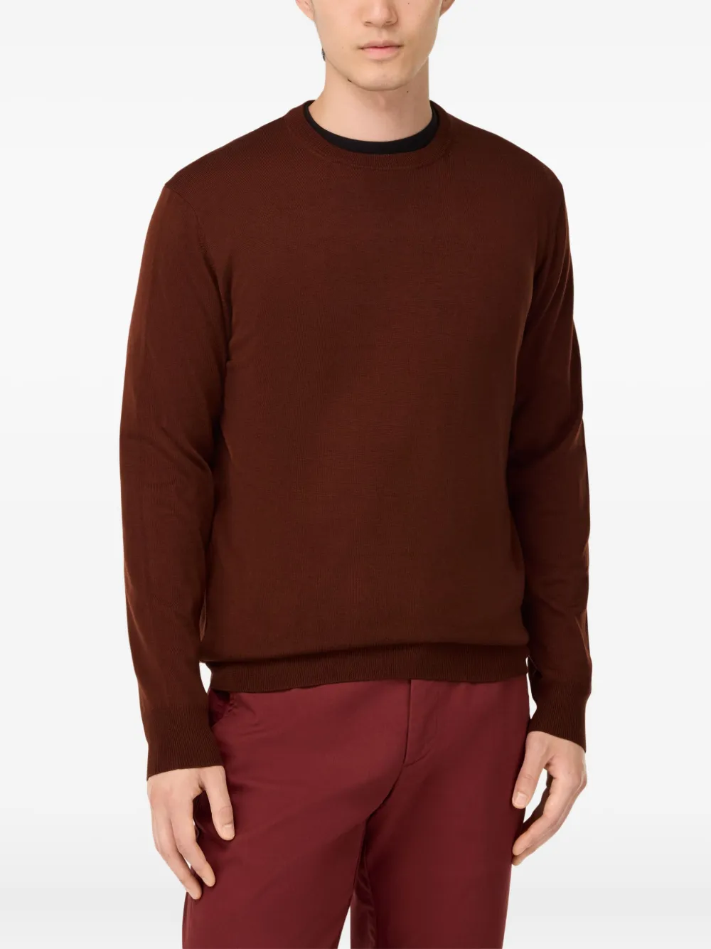 Boggi Milano Trui met ronde hals Rood