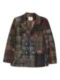Bye patchwork double-breasted jacket - Green