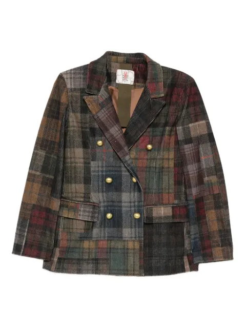 Bye patchwork double-breasted jacket