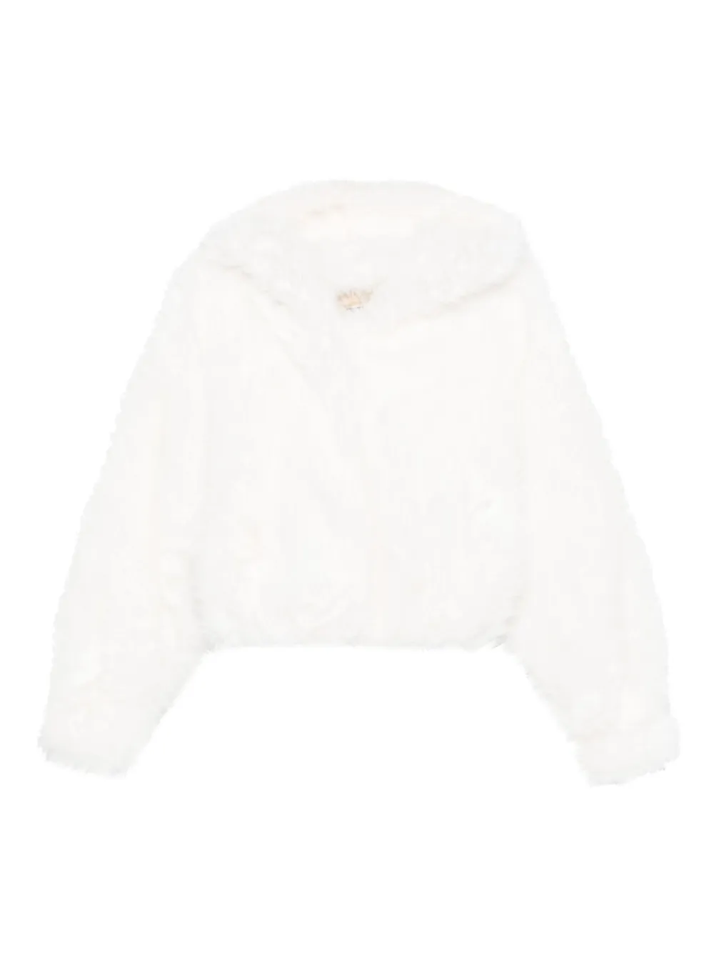 B&B COUTURE hooded faux-fur jacket | White | Image 1
