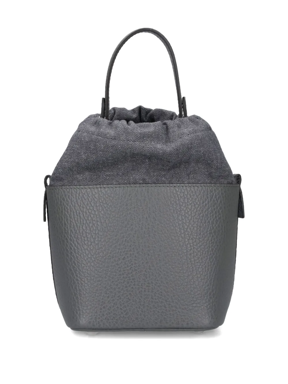Maison Margiela 5AC drawstring leather bucket bag Grijs