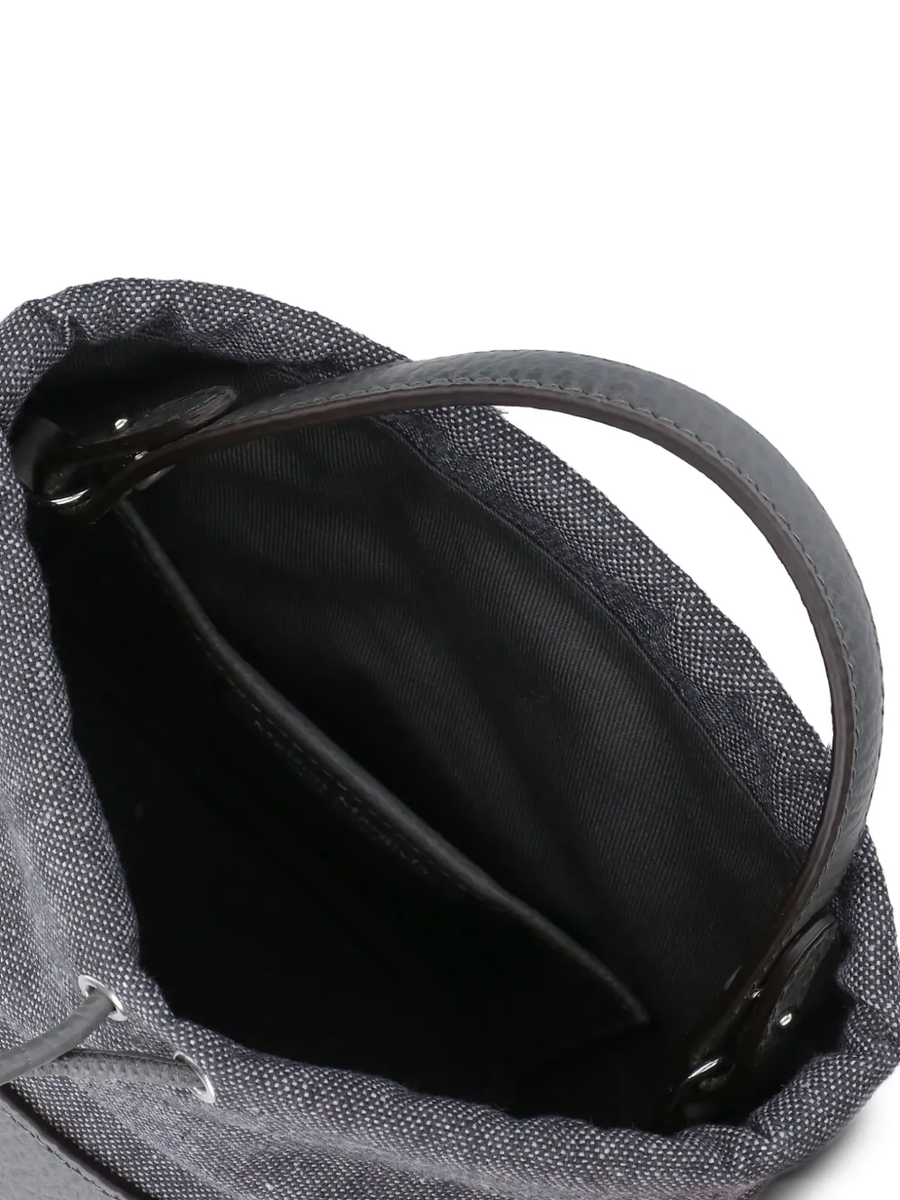Maison Margiela 5AC drawstring leather bucket bag Grijs