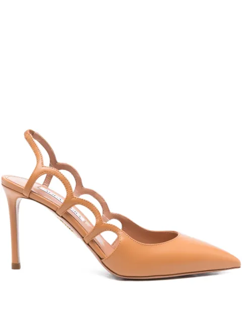Aquazzura 90mm slingback cut-out pumps