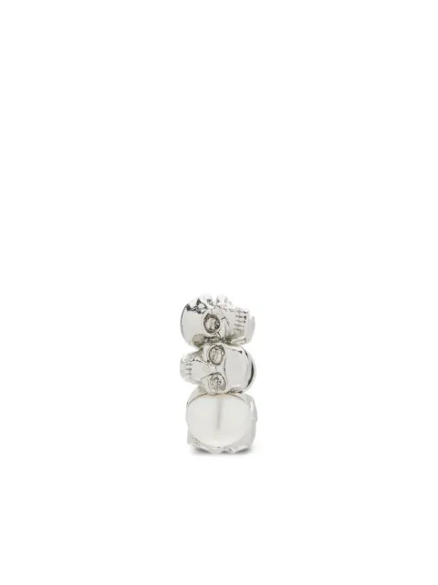 Alexander McQueen skull pearl-embellished earring