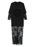 HAMZA Venice lace maxi dress - Black