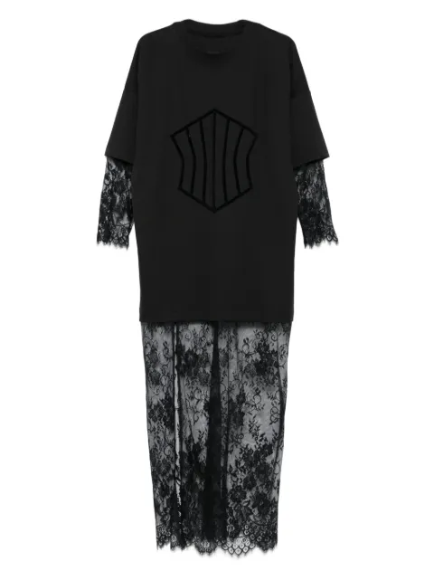 HAMZA Venice lace maxi dress