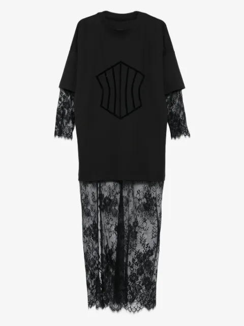 HAMZA Venice lace maxi dress